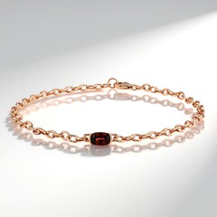 Bracciale in argento con Zircone Rosa