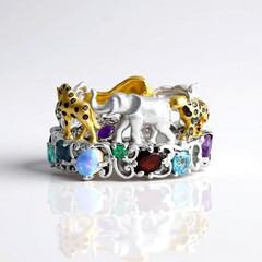Anello in argento con Ametista