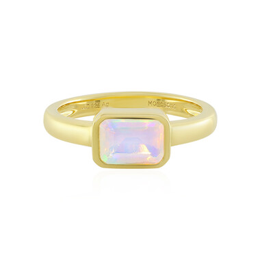 Bague en argent et Opale Welo (MONOSONO COLLECTION)