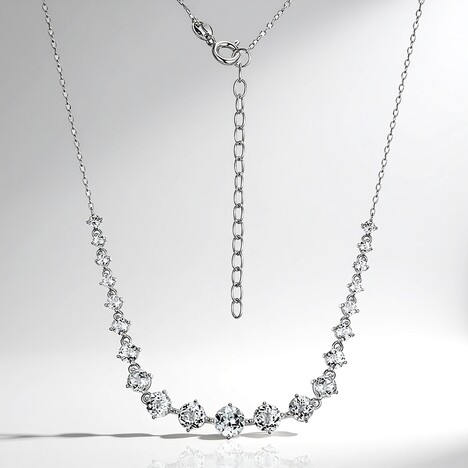 Collana in argento con Topazio Bianco (Adela Silber)