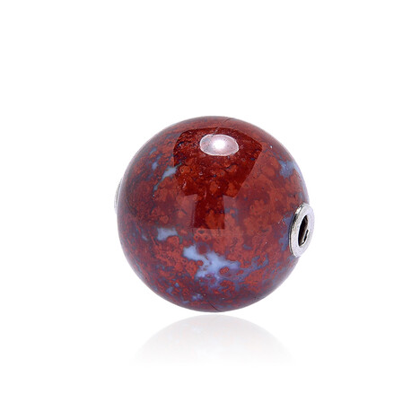Colgante en plata con Calcedonia de fuego de Indonesia (MONOSONO COLLECTION)