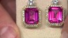 Pendientes en plata con Topacio rosa (Gems en Vogue)