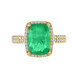 Gouden ring met een Ethiopische smaragd (AMAYANI)