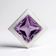 Ciondolo in argento con Ametista Boliviana (MONOSONO COLLECTION)
