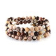 Bracciale in acciaio con Diaspro Zebrato Rosso (Riya)