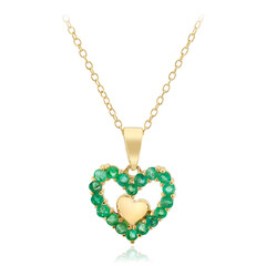 Collana in argento con Smeraldo Brasiliano