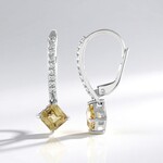 Orecchini in argento con Zircone Giallo