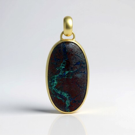 Ciondolo in argento con Zarinite (Bali Barong)