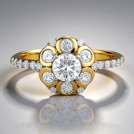Anello in oro con Diamante SI1 (G) (Annette)