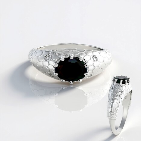 Anello in argento con Opale Mezezo