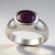 Anello in argento con Rubino
