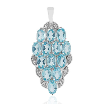 Ciondolo in argento con Apatite Blu