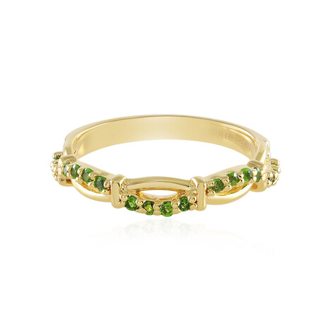 Russischer Diopsid-Silberring