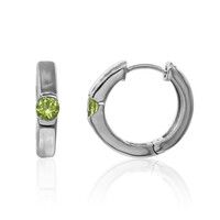 Peridot-Silberohrringe