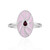 Zilveren ring met een rhodliet (MONOSONO COLLECTION)