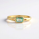 Anello in argento con Smeraldo Color Paraiba