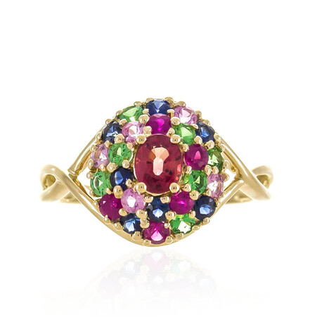 Roter Saphir-Goldring (CIRARI)