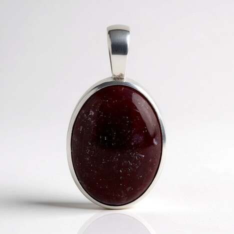 Ciondolo in argento con Lepidolite