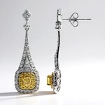 Orecchini in oro con Diamante Giallo SI2 (CIRARI)