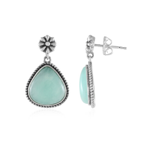 Orecchini in argento con Amazzonite (Desert Chic)
