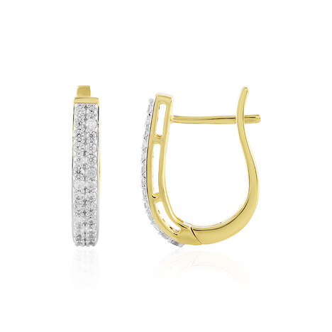 Zirkon-Silberohrringe