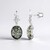 Orecchini in argento con Ambra Baltica Verde (dagen)