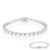 Zilveren armband met witte topaasstenen