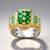 Anello in argento con Tsavorite della Tanzania (Gems en Vogue)