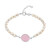 Bracelet en argent et Quartz rose (TPC)