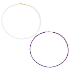 Zambian Amethyst Silver Necklace