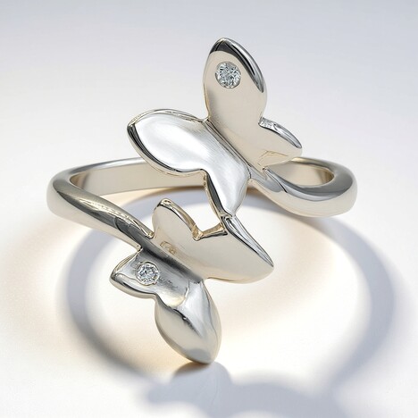 Bague en argent et Diamant I1 (G) (Annette)