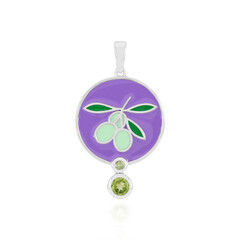 Peridot-Silberanhänger