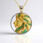 Collana in argento con Smeraldo Zambia (Gems en Vogue)