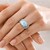 Anillo en plata con Larimar (Adela Silber)