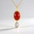 Collier en argent et Cornaline (KM by Juwelo)
