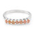 Bague en argent et Saphir orange