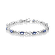 Bracciale in argento con Zaffiro Blu