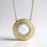 Collier en or et Opale Welo AAA (Ornaments by de Melo)