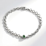 Bracelet en argent et Tsavorite de Lemshuku