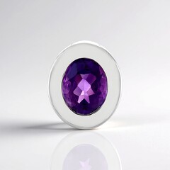 Ciondolo in argento con Ametista (MONOSONO COLLECTION)