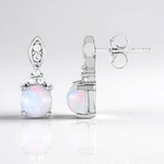 Orecchini in argento con Opale di Welo