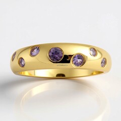 Anello in argento con Zaffiro Ceylon Porpora (non riscaldato)