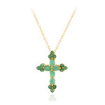 Collier en argent et Emeraude du Brésil