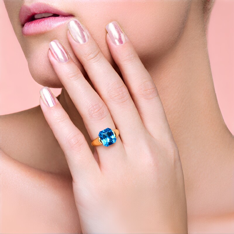 Anello in argento con Topazio Marambaia (de Melo Essence)