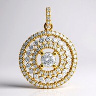 Ciondolo in oro con Diamante VVS2 (G) (Annette)