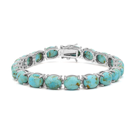 Türkis-Silberarmband