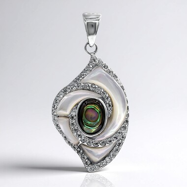 Colgante en plata con Nácar (Art of Nature)