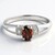 Anello in argento con Zircone Arancio Mashewa