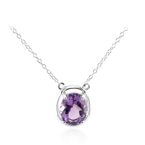 Amethyst-Silbercollier