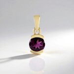 Ciondolo in argento con Rodolite di Naktamunda